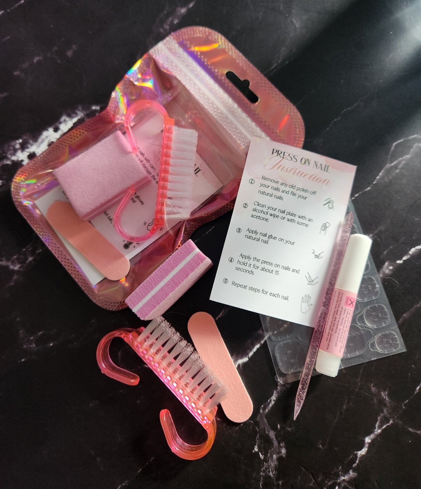 "Crystal Dynasty" Press-On Nails Set