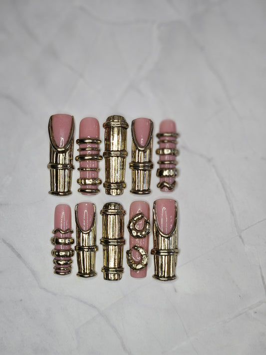 "Bamboo Icon" Press-On Nails Set