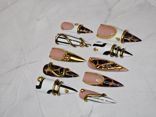 "Leopard Lust" Press-On Nails Set