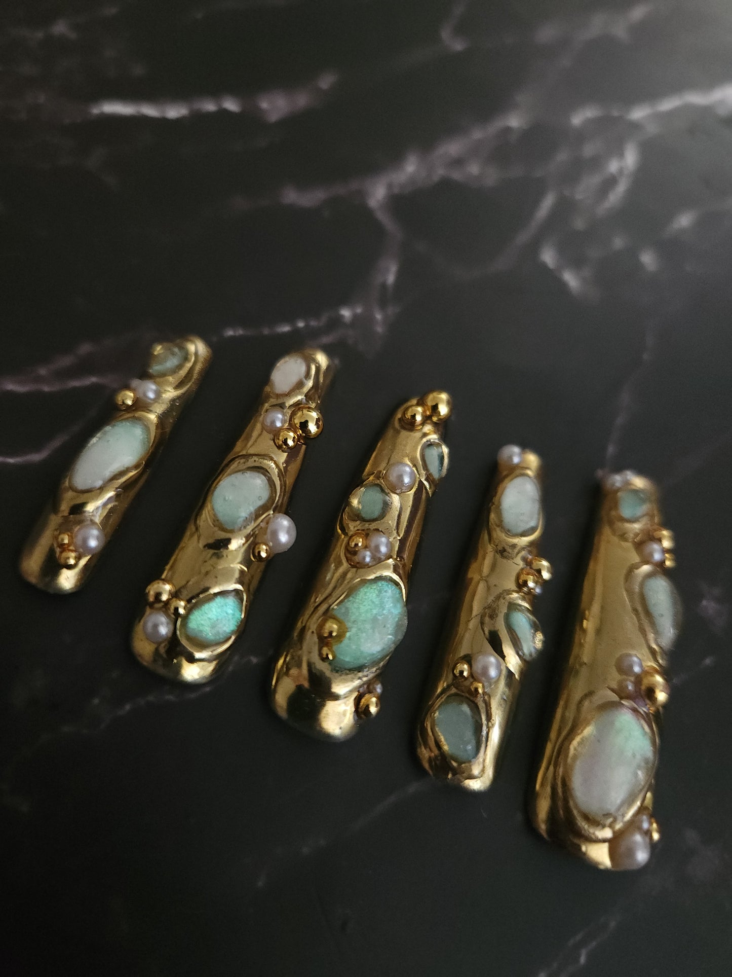 "Ocean Opulence" Press-On Nails Set