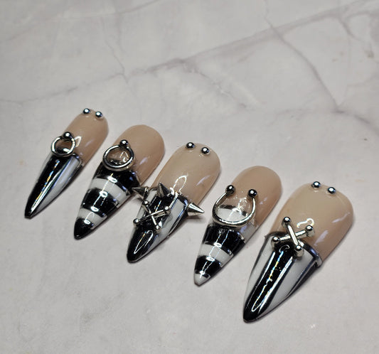 "Hardwired" Press-On Nails