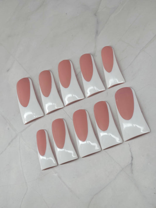 Duck French Tips Press-On Nails Set