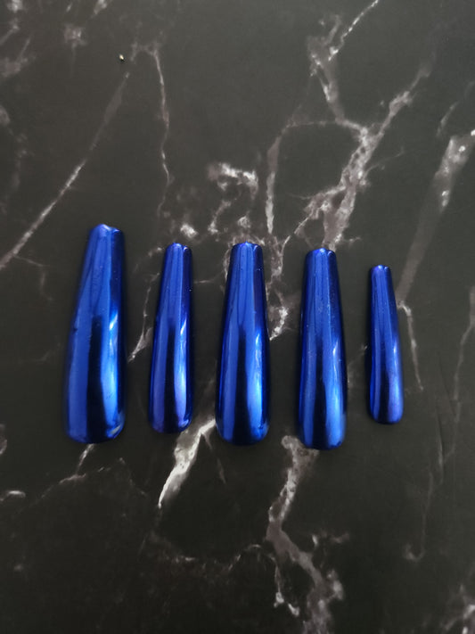 Chrome Press-On Nails Set