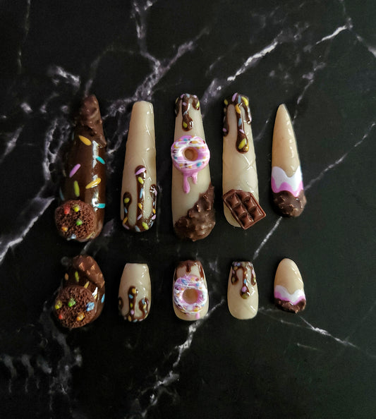 "Sugar Rush " Press-On Nails Set