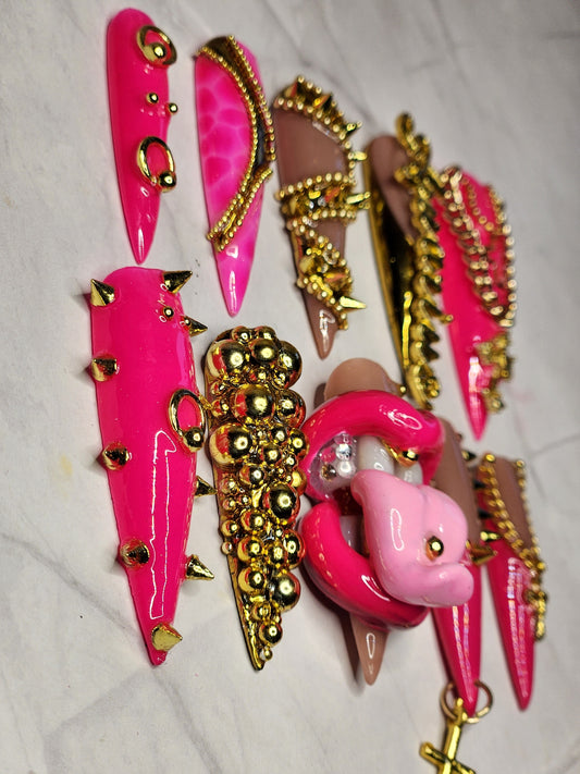 "Pretty Vicious" Press-On Nails Set