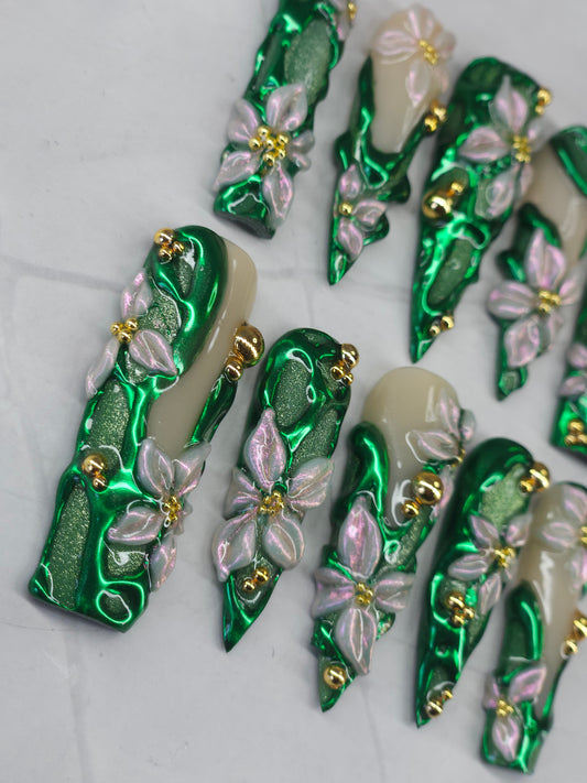 "EDEN OASIS" Press-On Nails Set