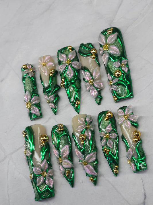 "EDEN OASIS" Press-On Nails Set