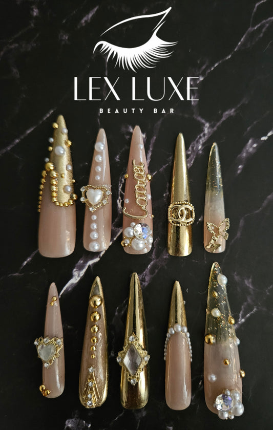"Cancer Couture" Press-On Nails Set