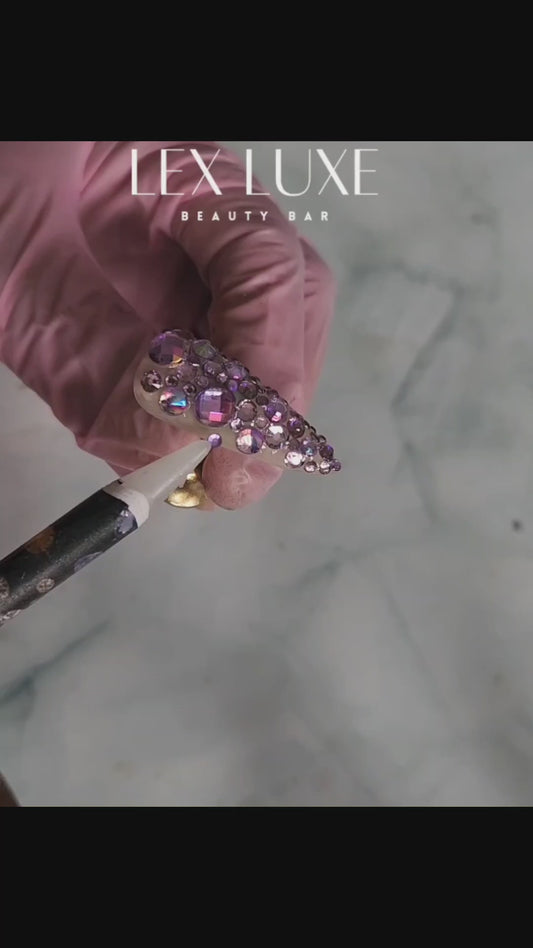 "Lavender Ice" Press-On Nails Set