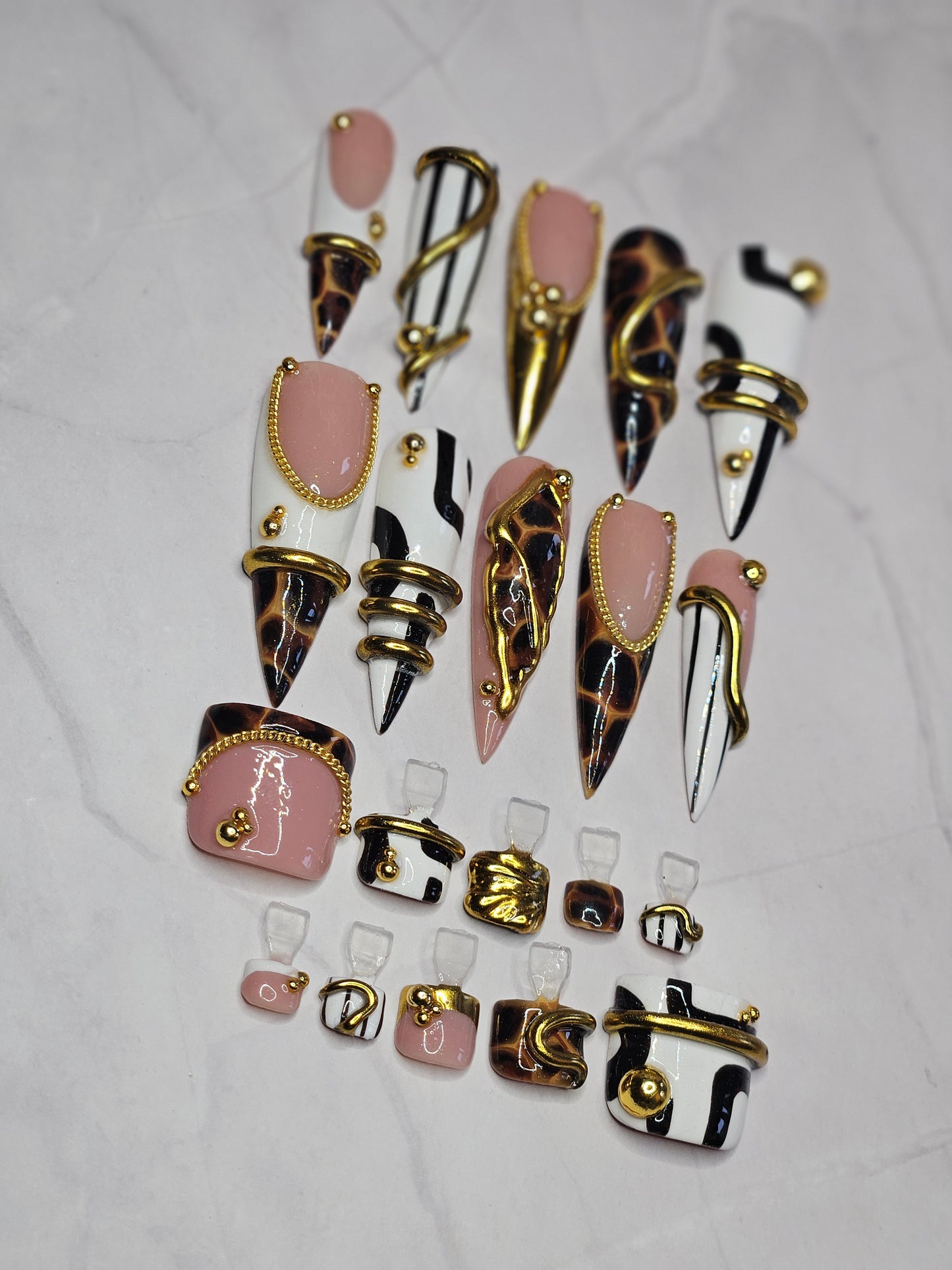 "Leopard Lust" Press-On Nails Set