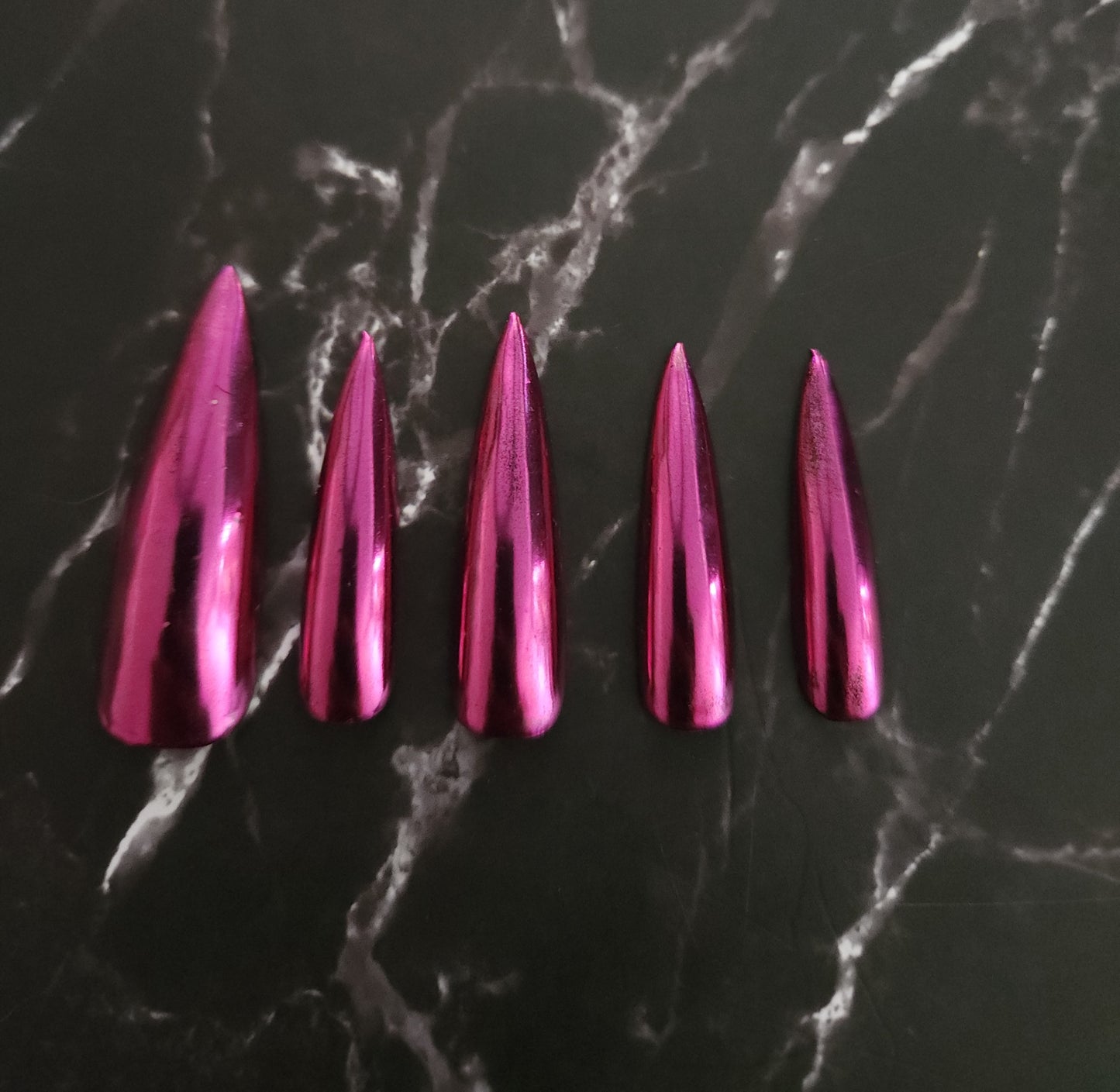 Chrome Press-On Nails Set