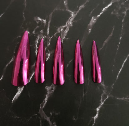 Chrome Press-On Nails Set