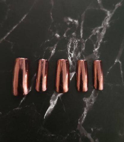 Chrome Press-On Nails Set