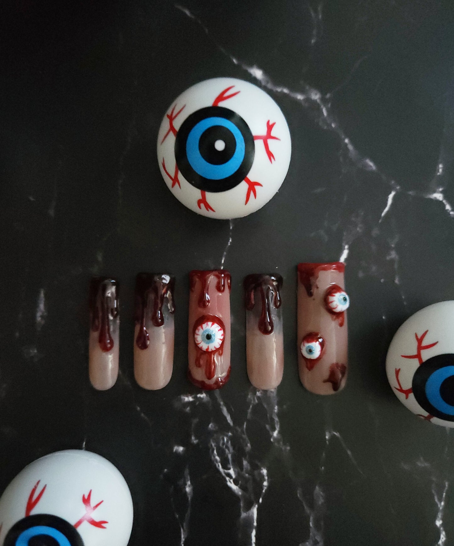 "Bloody Vision" Press-On Nails