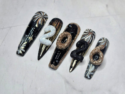 "Midnight Manifestation" Press-On Nails Set