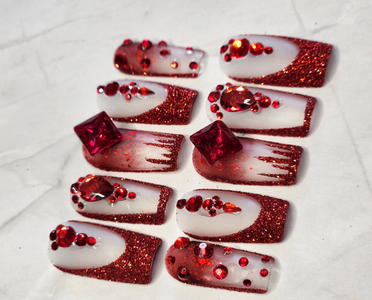 "Crystal Dynasty" Press-On Nails Set