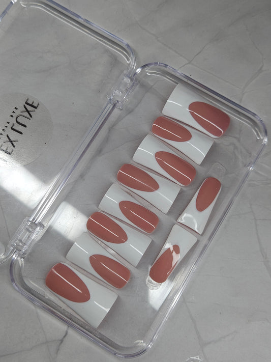 Duck French Tips Press-On Nails Set