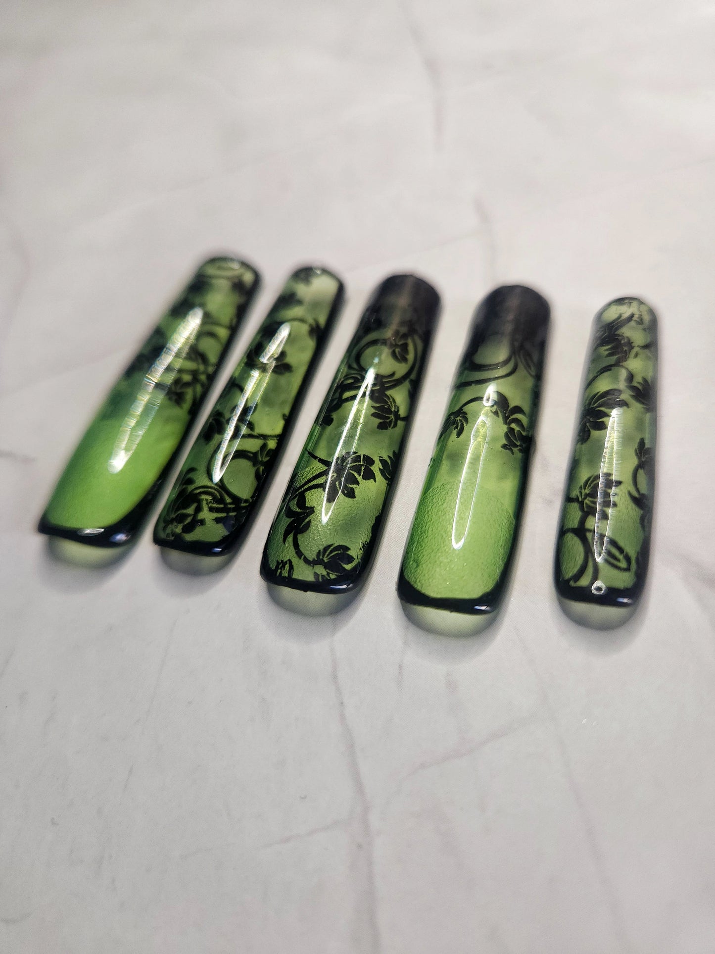 "Haiku Garden" Press-On Nails Set