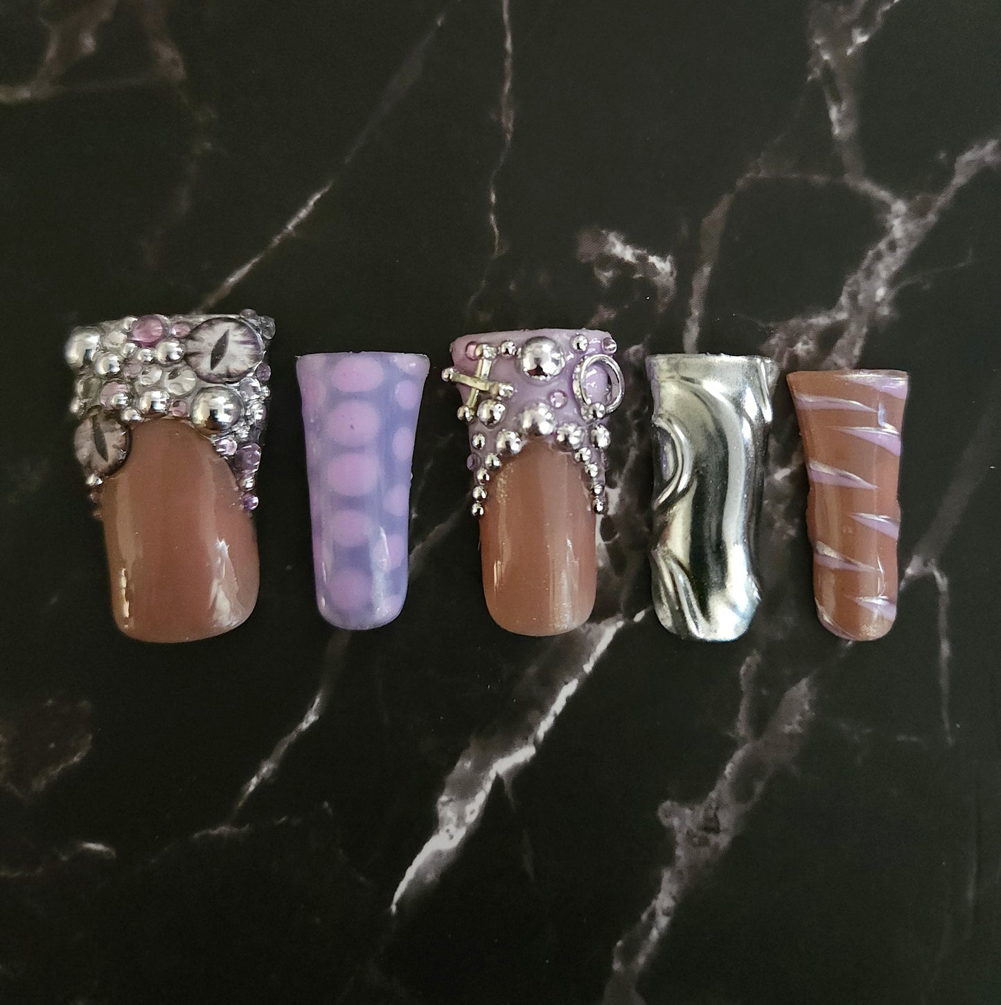 Handmade duck shape Press-On Nails 