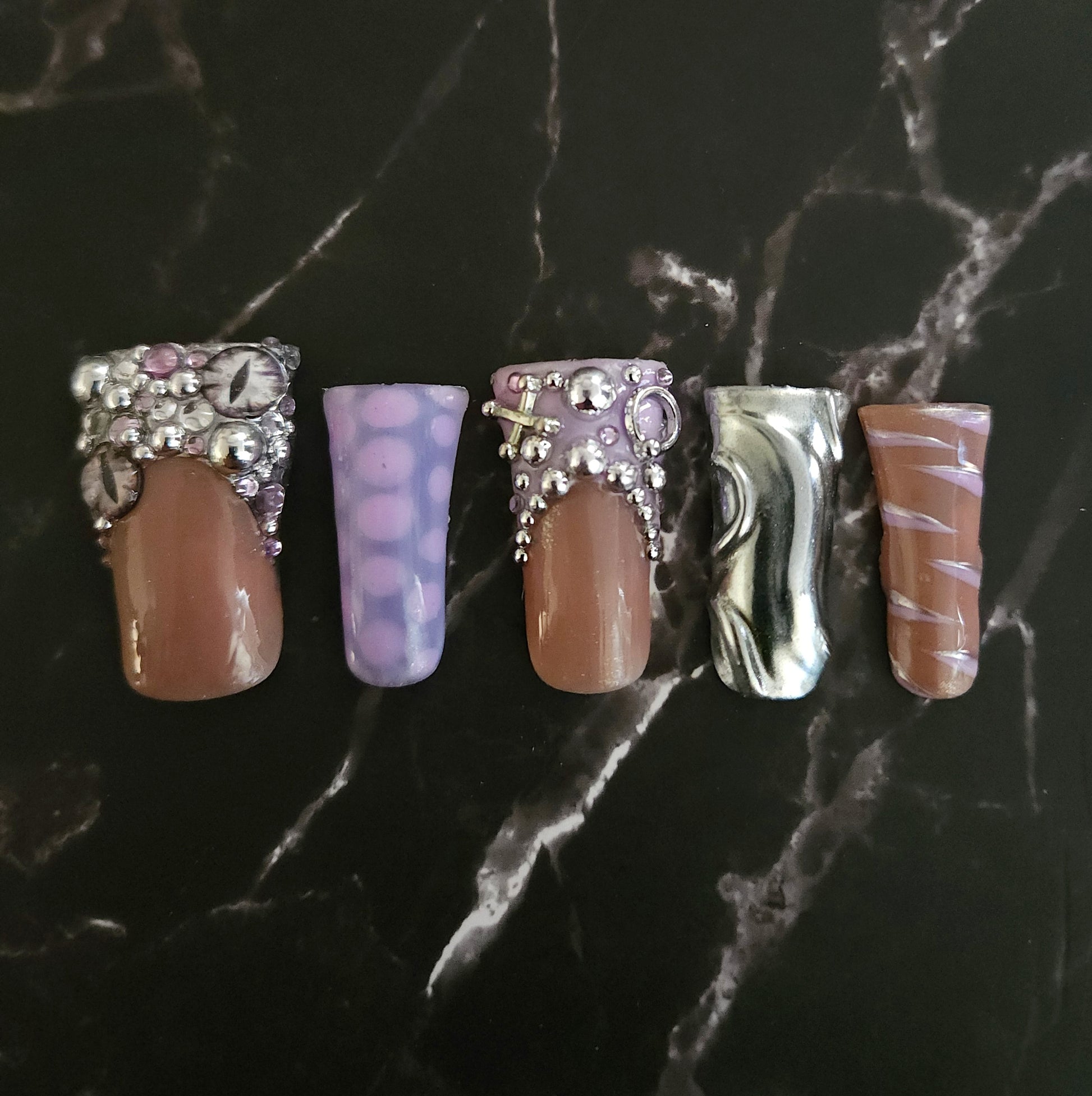 Handmade duck shape Press-On Nails 