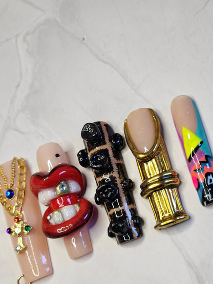 "Street Luxe" Press-On Nails Set
