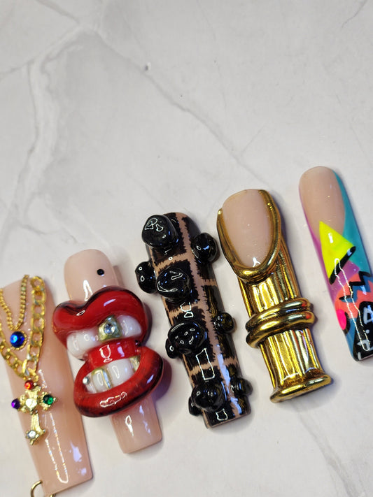 "Street Luxe" Press-On Nails Set