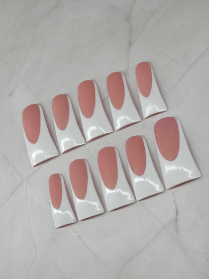 Duck French Tips Press-On Nails Set