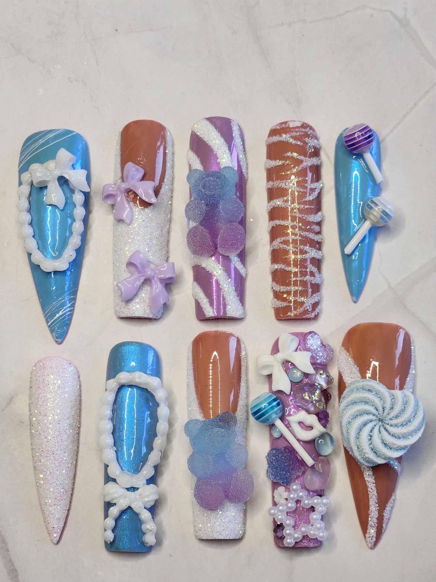 "Sweet Tooth" Press-On Nails Set