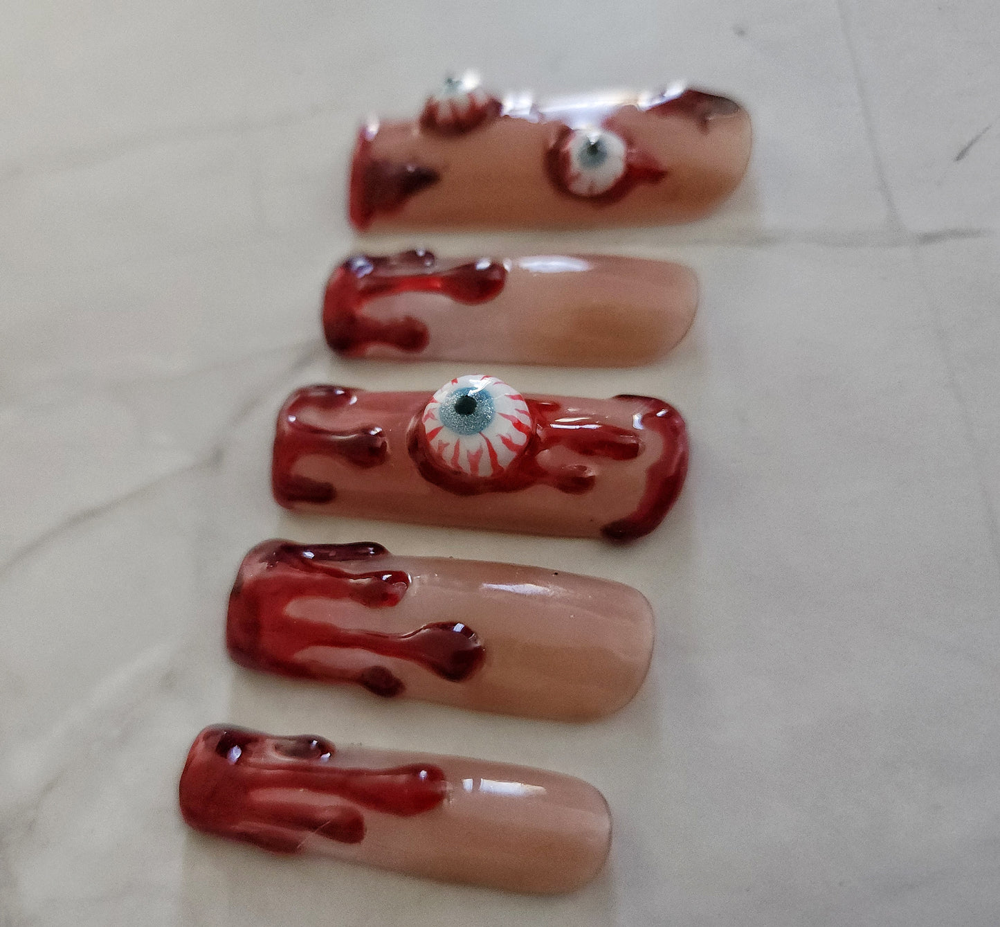 "Bloody Vision" Press-On Nails