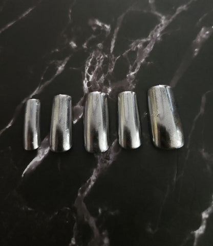 Chrome Press-On Nails Set