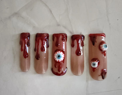 "Bloody Vision" Press-On Nails