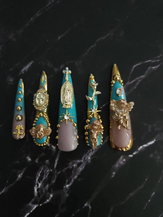 "Holy Chic" Press-On Nails Set