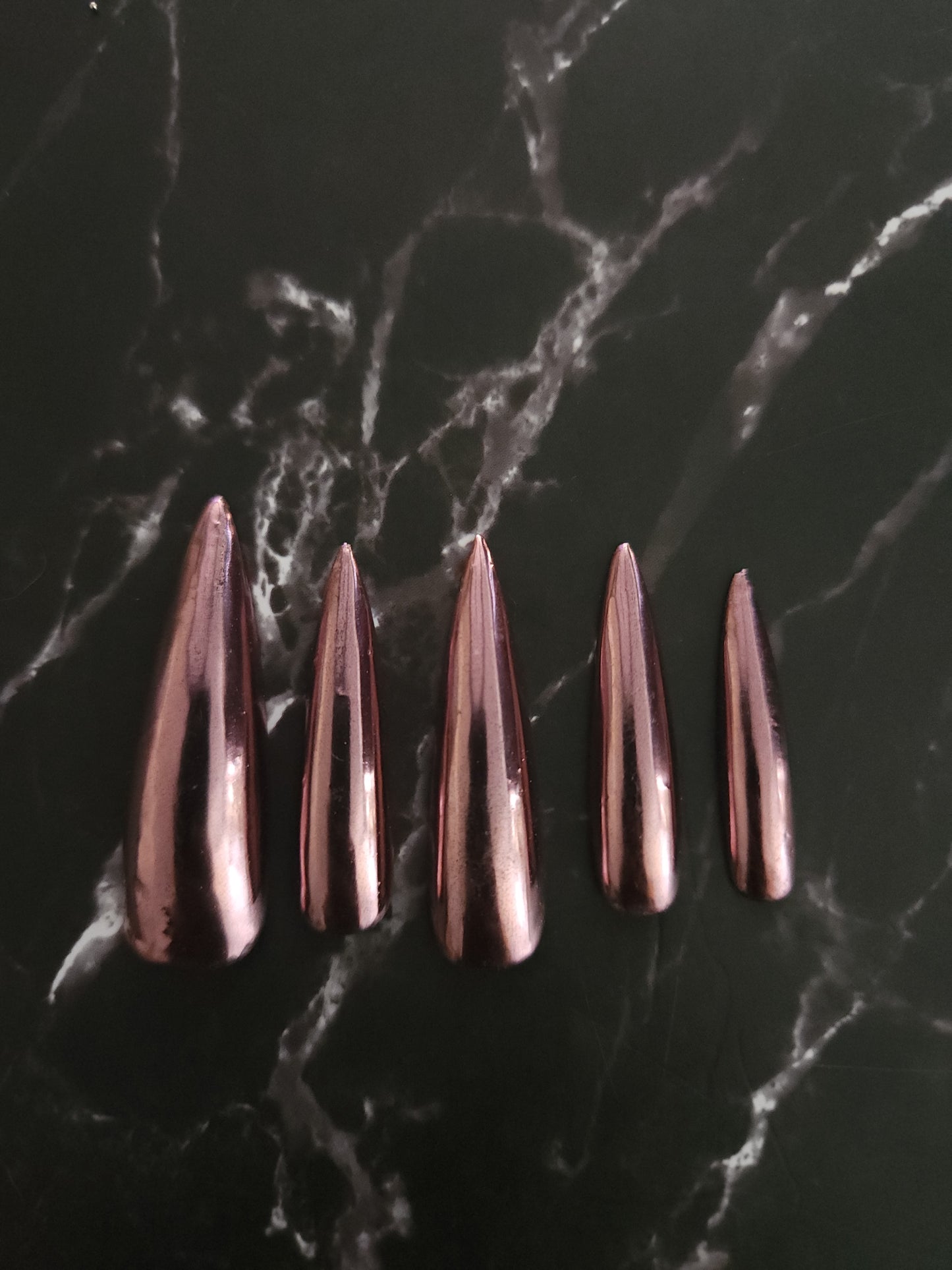 Chrome Press-On Nails Set