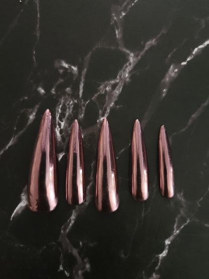 Chrome Press-On Nails Set