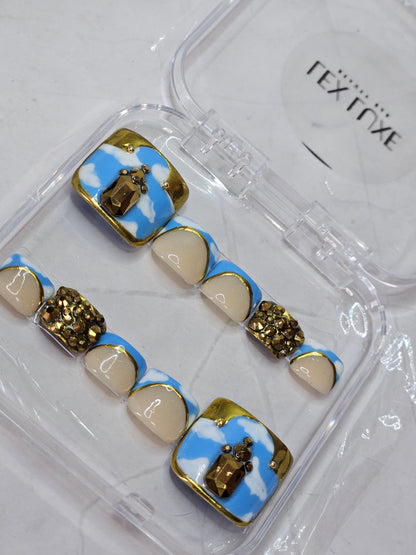 "Cloud Nine" Press-On Toes Set