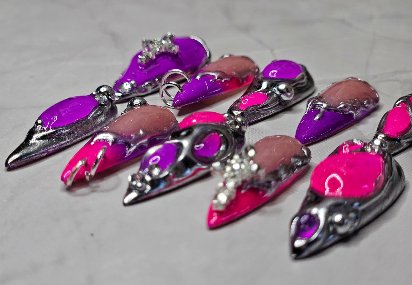 "Toxic Love" Press-On Nails Set