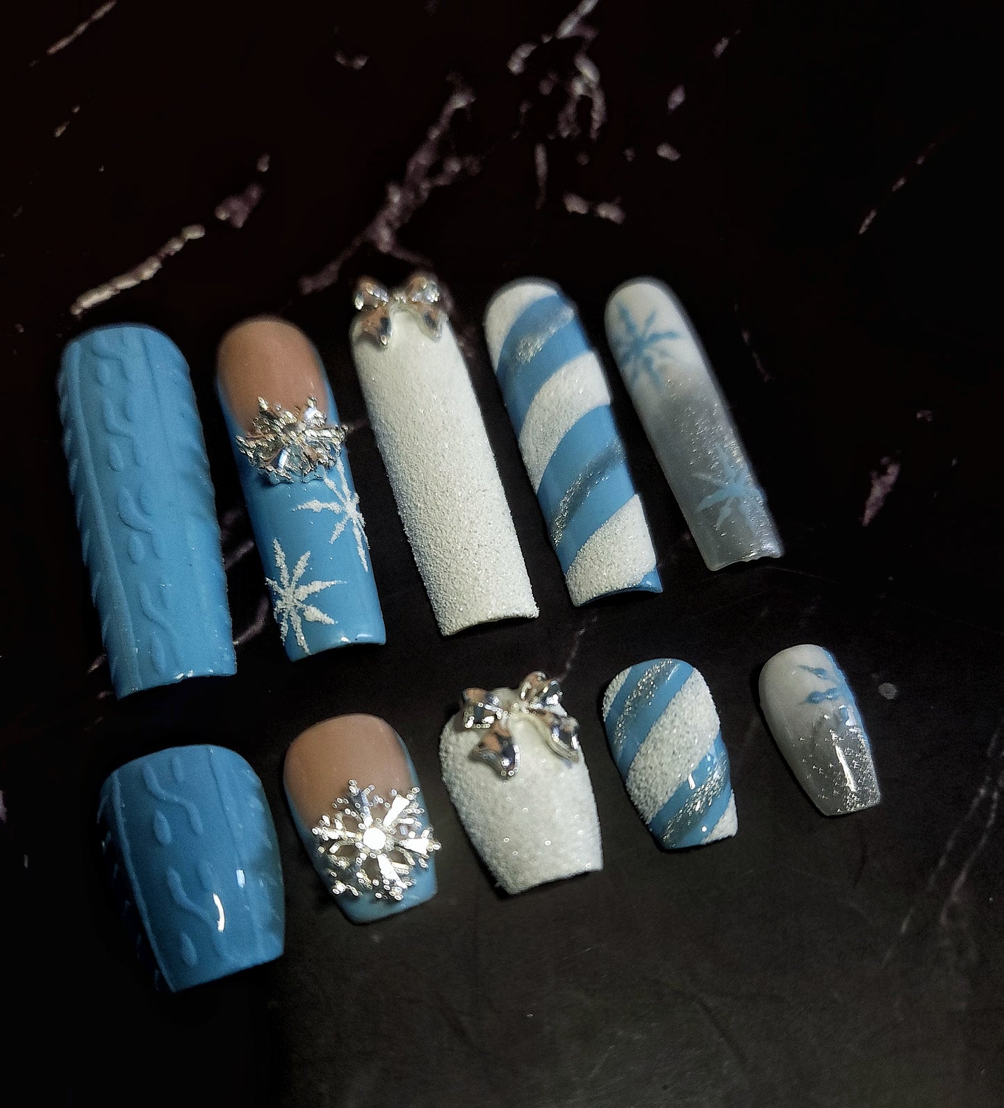 "Icy Couture" Press-On Nails Set
