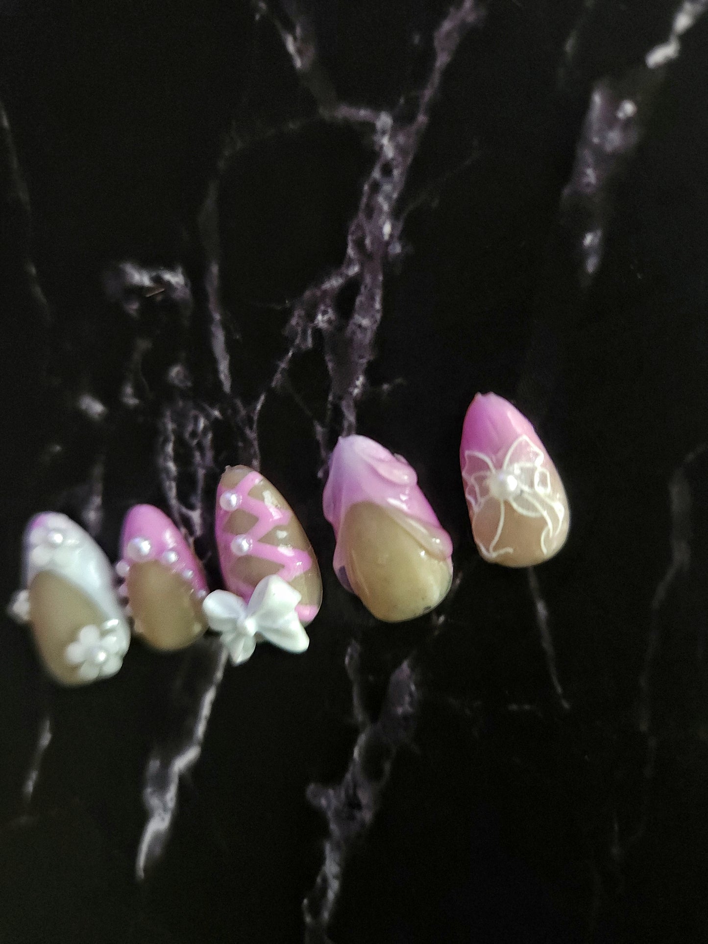 "Bow Bliss" Press-On Nails Set