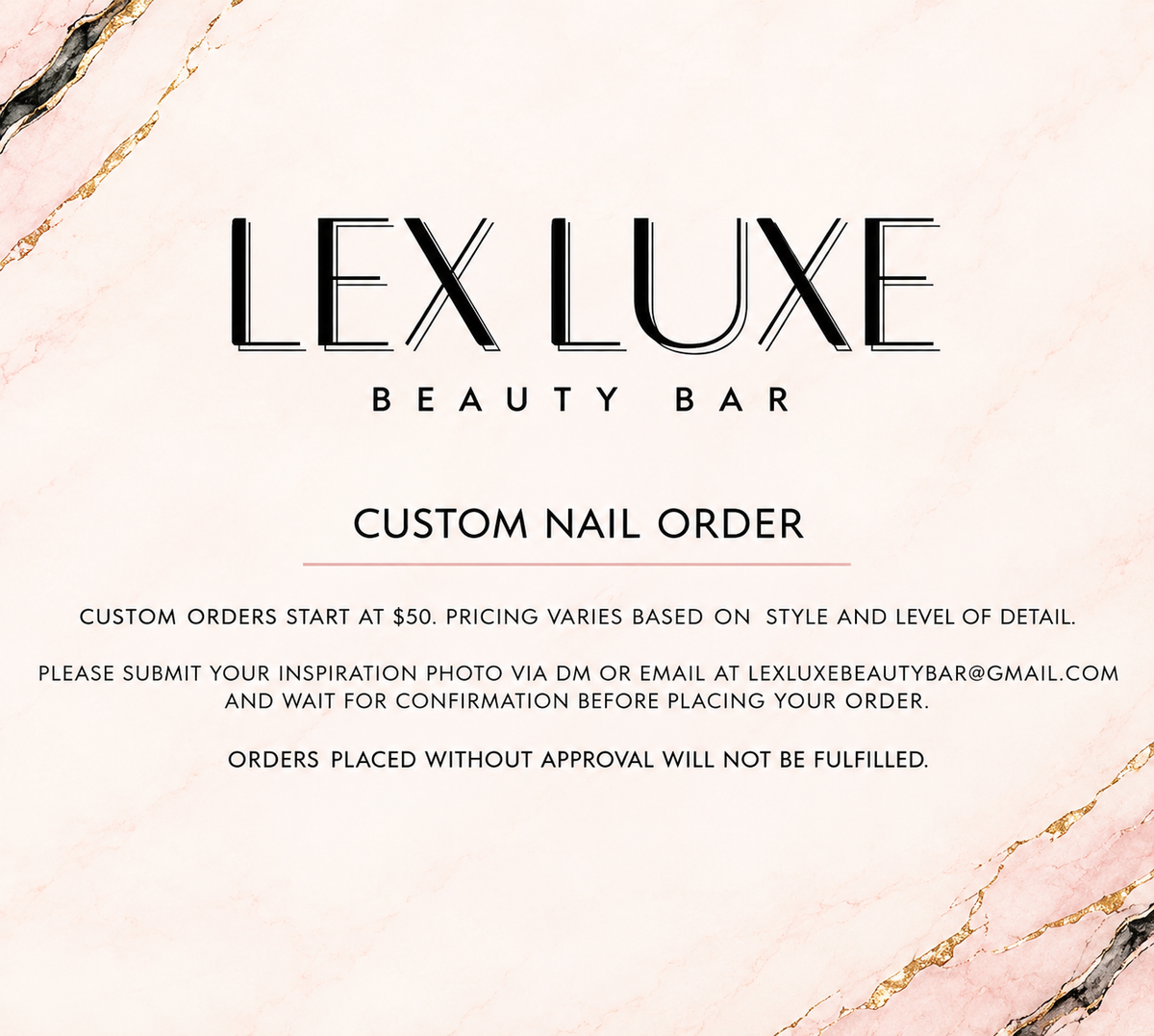 CUSTOM Nail Order (APPROVAL ONLY)