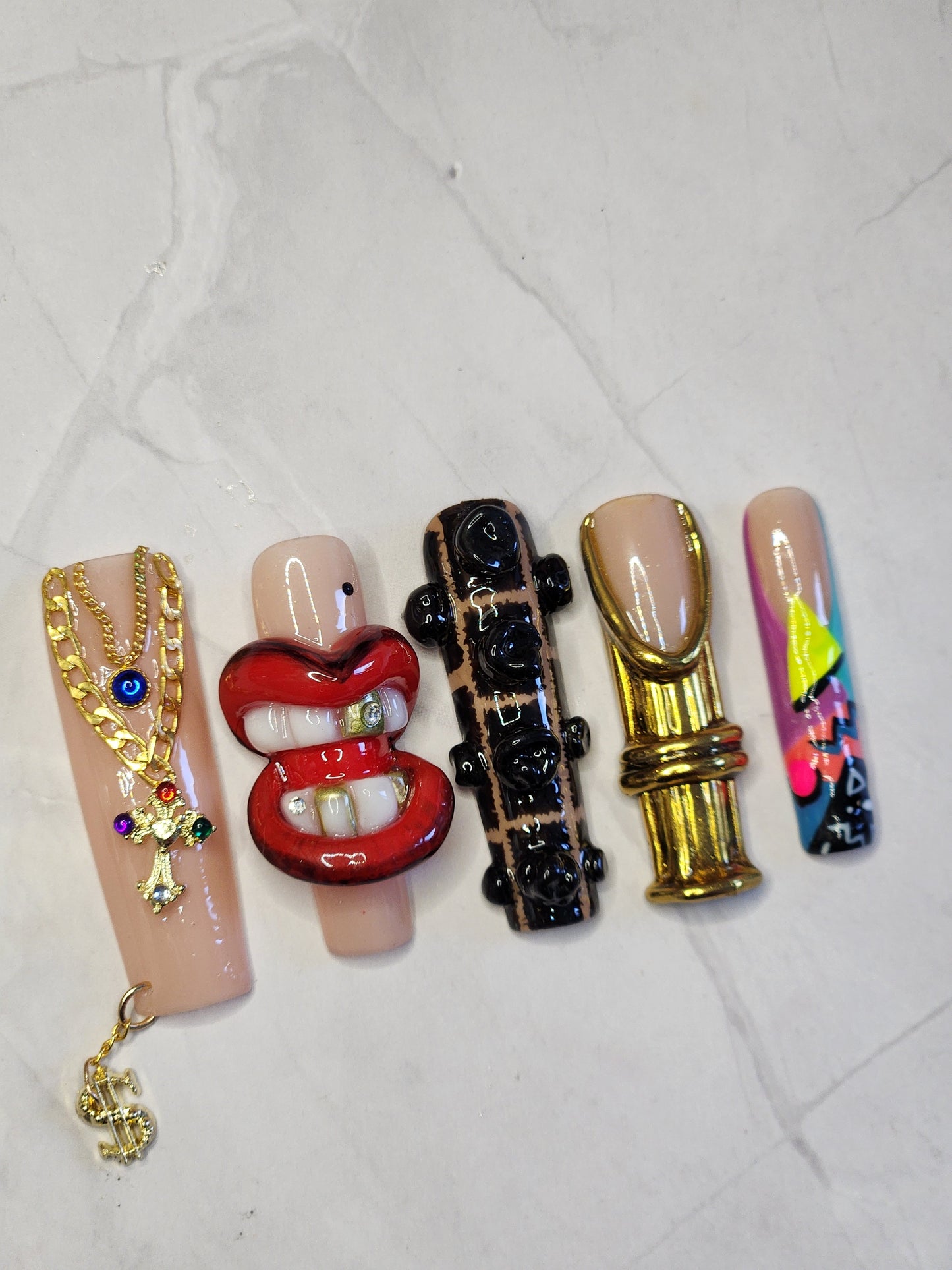 "Street Luxe" Press-On Nails Set