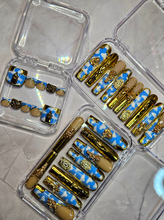 "Cloud Nine" Press-On Toes Set
