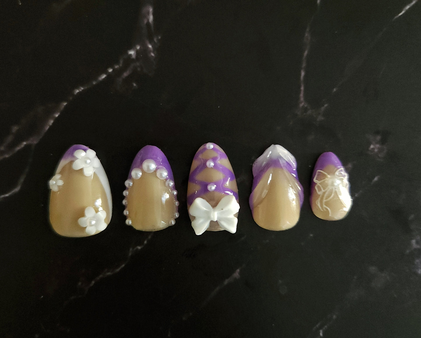 "Bow Bliss" Press-On Nails Set