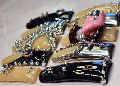 "Emo glo up" Press-On Nails Set