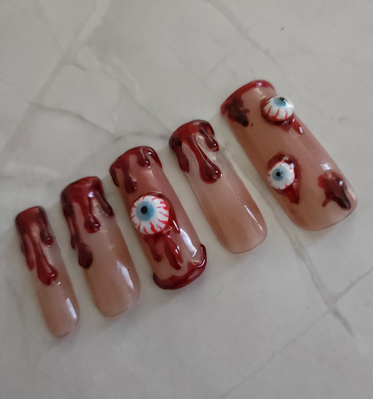 "Bloody Vision" Press-On Nails