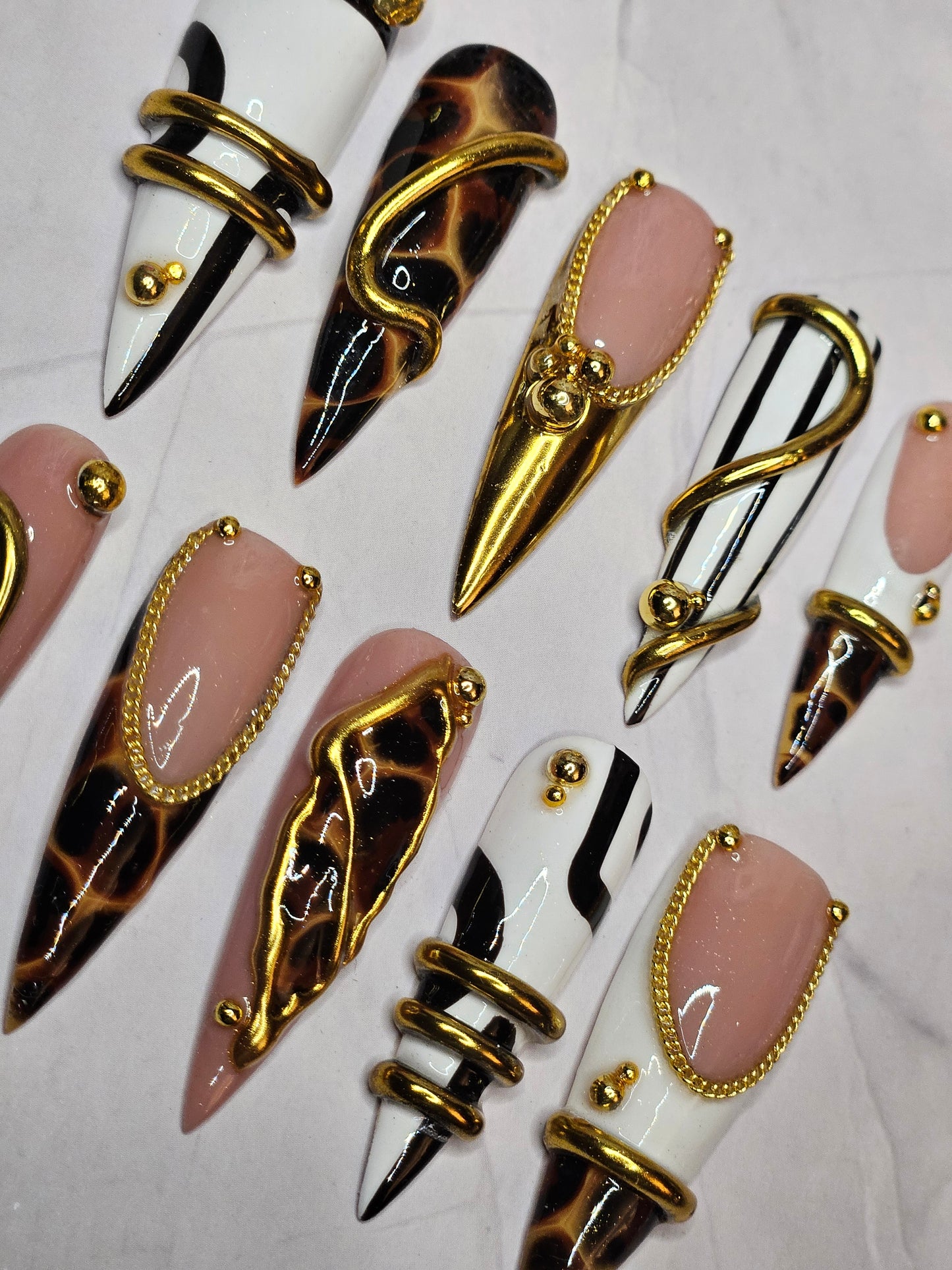 "Leopard Lust" Press-On Nails Set