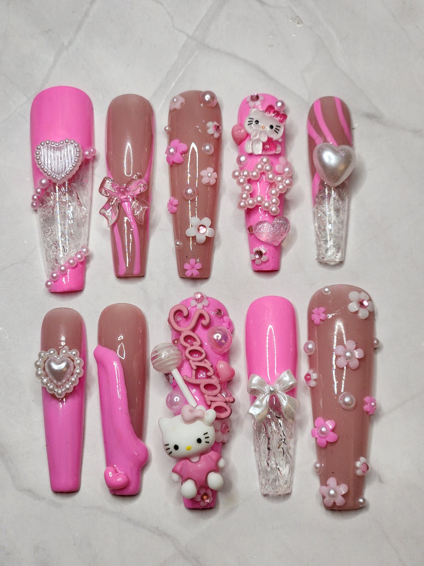 "Icy Pink Era" Press-On Nails Set