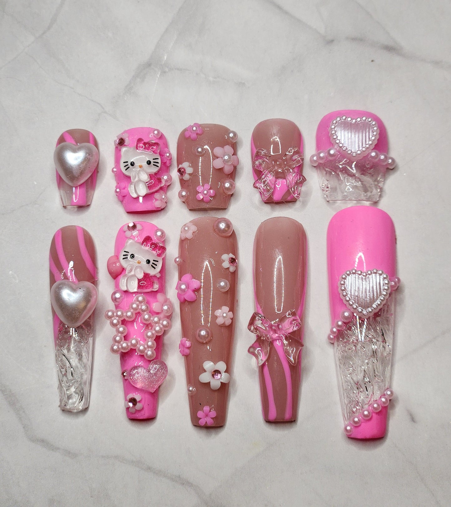 "Icy Pink Era" Press-On Nails Set