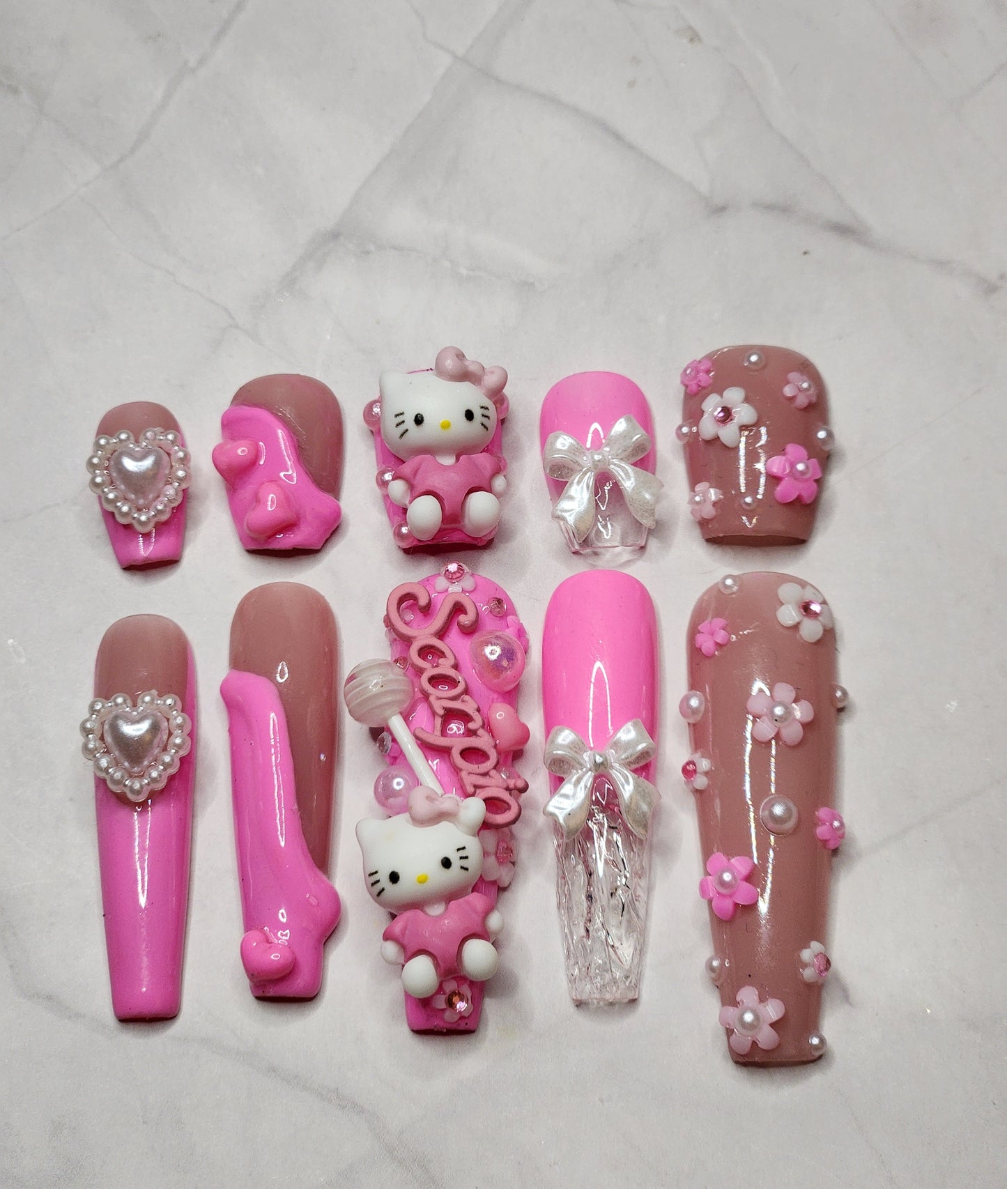 "Icy Pink Era" Press-On Nails Set
