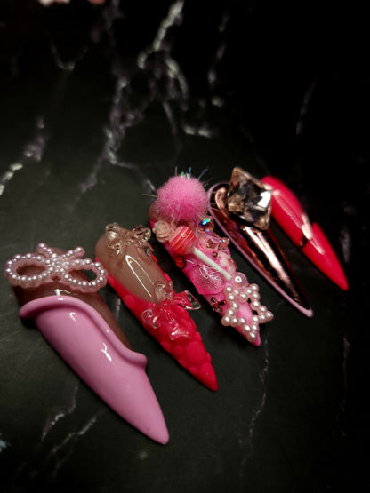 "Pretty Temper" Press-On Nails Set